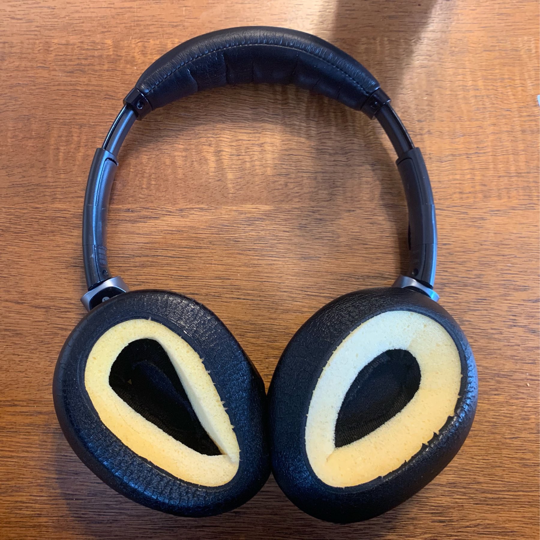 My headphones with the ear pads blown out. Like a yellow foam explosion. 